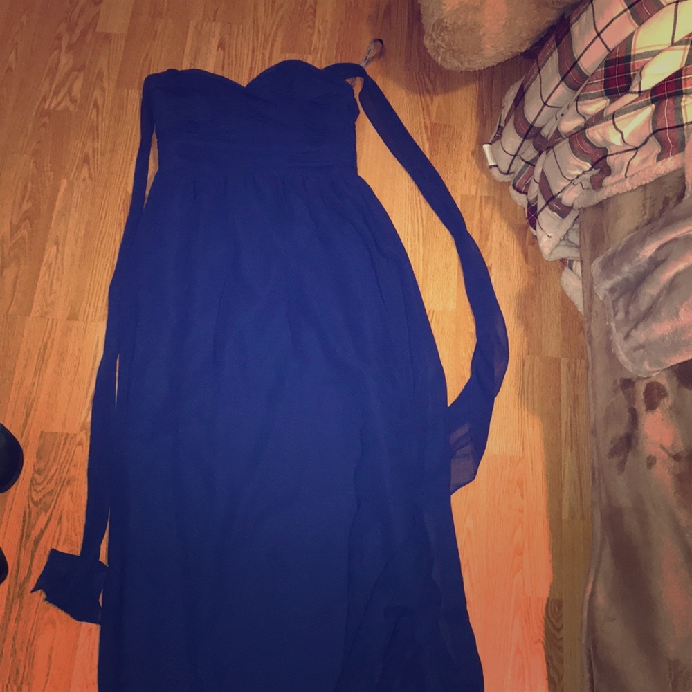 Blue homecoming/prom dress